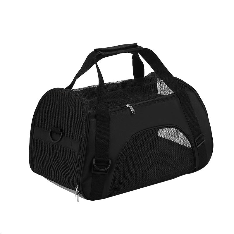 Portable Cat Carrier Bag with Thick Handle, Adjustable Straps & Washable Design – Dual Mode Carry for Comfortable Travel S