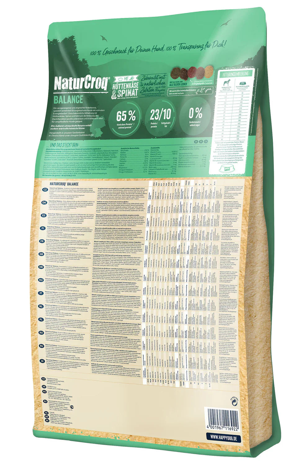 Happy Dog Naturcroq Balance Premium Dog Food Kibble